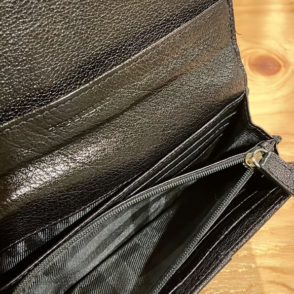 Burberry Black/Brown Metallic Leather Wallet - Picture 12 of 16